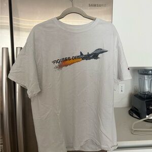 Champion White Short Sleeve Tee Jet Design